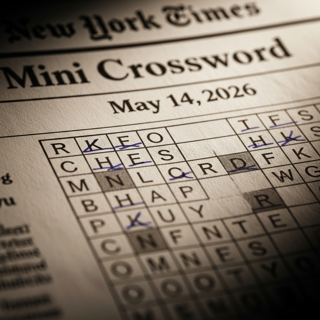 NYT Mini Crossword Answers for 14 May 2026 NYT Mini Crossword Answers for 14 May 2026