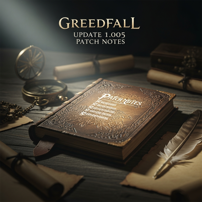 Greedfall Update 1.005 Patch Notes