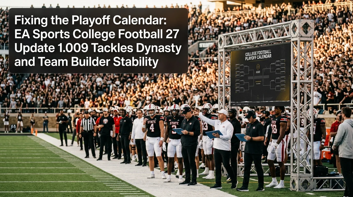 EA College Football 27 Update 1.009 Patch Notes & Dynasty Fix EA College Football 27 Update 1.009 Patch Notes & Dynasty Fix