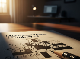 NYT Mini Crossword Answers for 27 February 2026