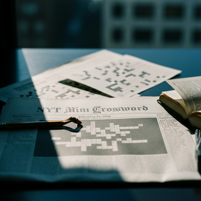 NYT Mini Crossword Answers for 23 February 2026
