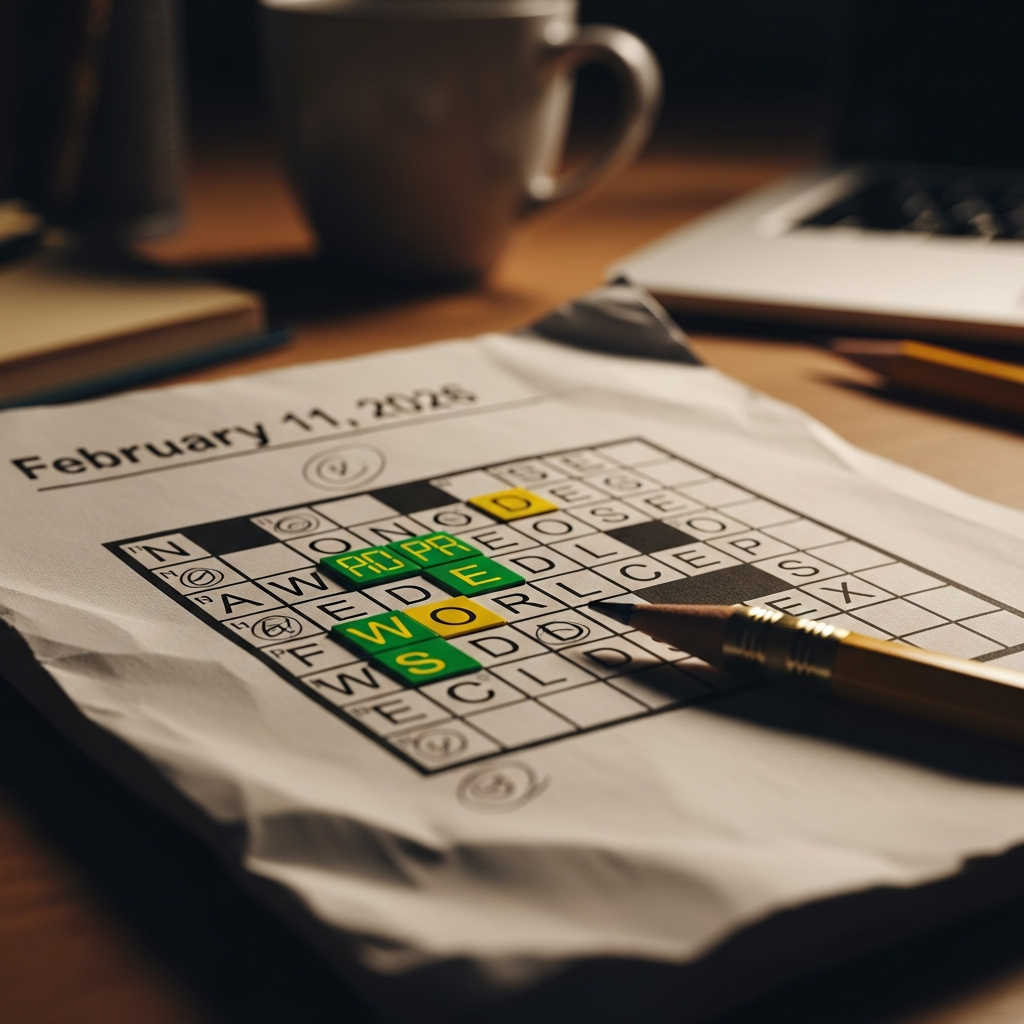 NYT Wordle Hints and Answer for 11 February 2026 NYT Wordle Hints and Answer for 11 February 2026