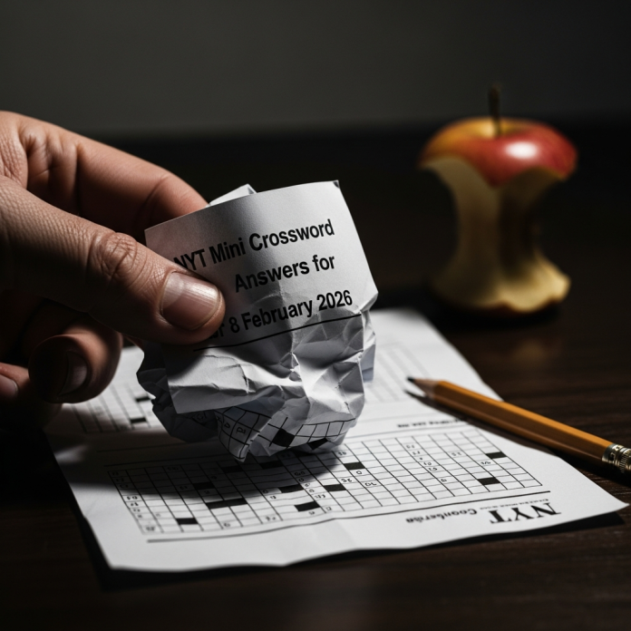 NYT Mini Crossword Answers for 8 February 2026