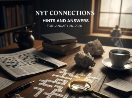 NYT Connections Hints and Answers for 26 January 2026