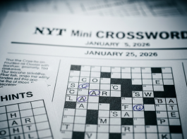 NYT Mini Crossword Hints and Answers for 25 January 2026