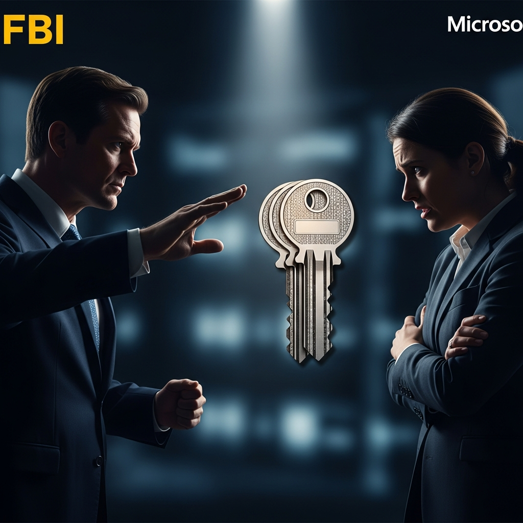 FBI Pressures Microsoft for Encryption Keys in Fraud Case FBI Pressures Microsoft for Encryption Keys in Fraud Case