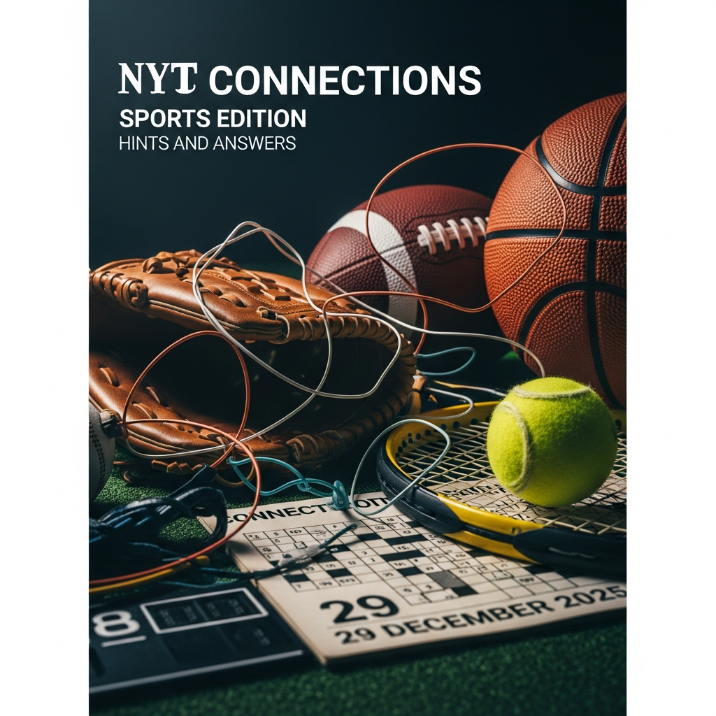 NYT Connections Sports Edition Hints and Answers for 29 December 2025 NYT Connections Sports Edition Hints and Answers for 29 December 2025