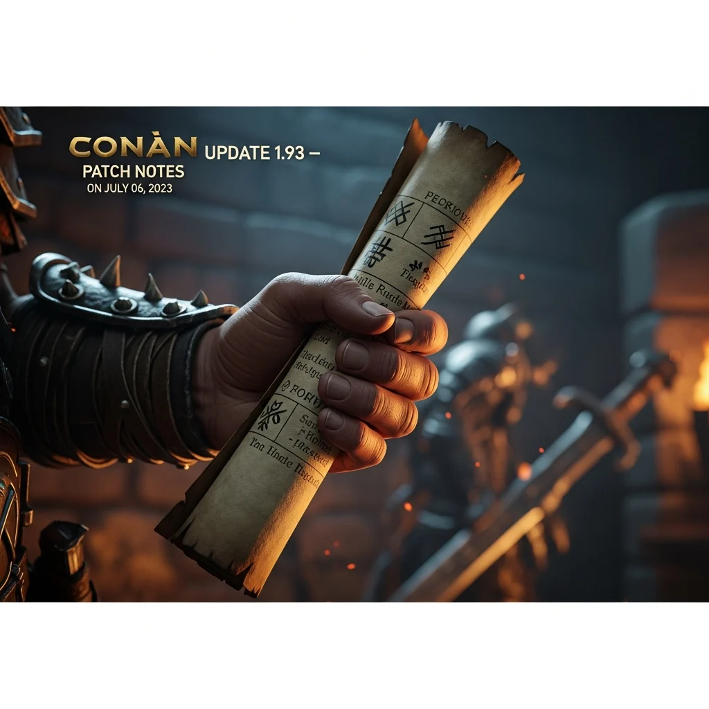 Conan Exiles Update 1.93 – Patch Notes on July 06, 2023 Conan Exiles Update 1.93 – Patch Notes on July 06, 2023