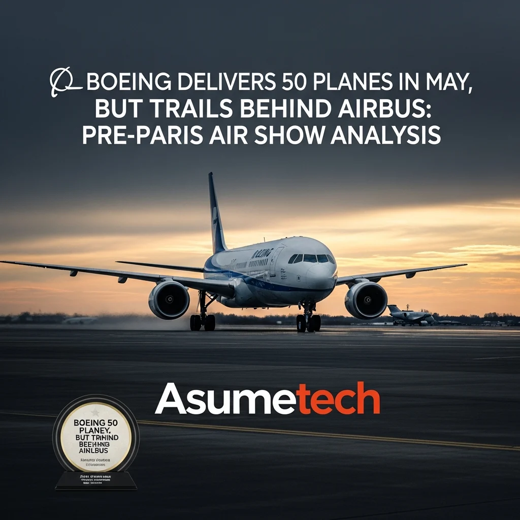 Boeing Delivers 50 Planes in May, but Trails Behind Airbus: Pre-Paris Air Show Analysis Boeing Delivers 50 Planes in May, but Trails Behind Airbus: Pre-Paris Air Show Analysis