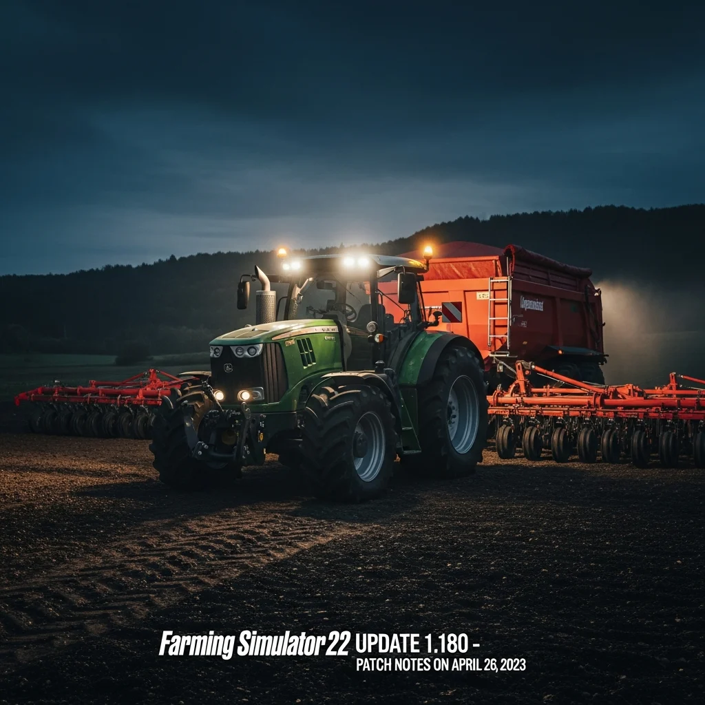 Farming Simulator 22 Update 1.180 – Patch Notes on April 26, 2023 Farming Simulator 22 Update 1.180 – Patch Notes on April 26, 2023