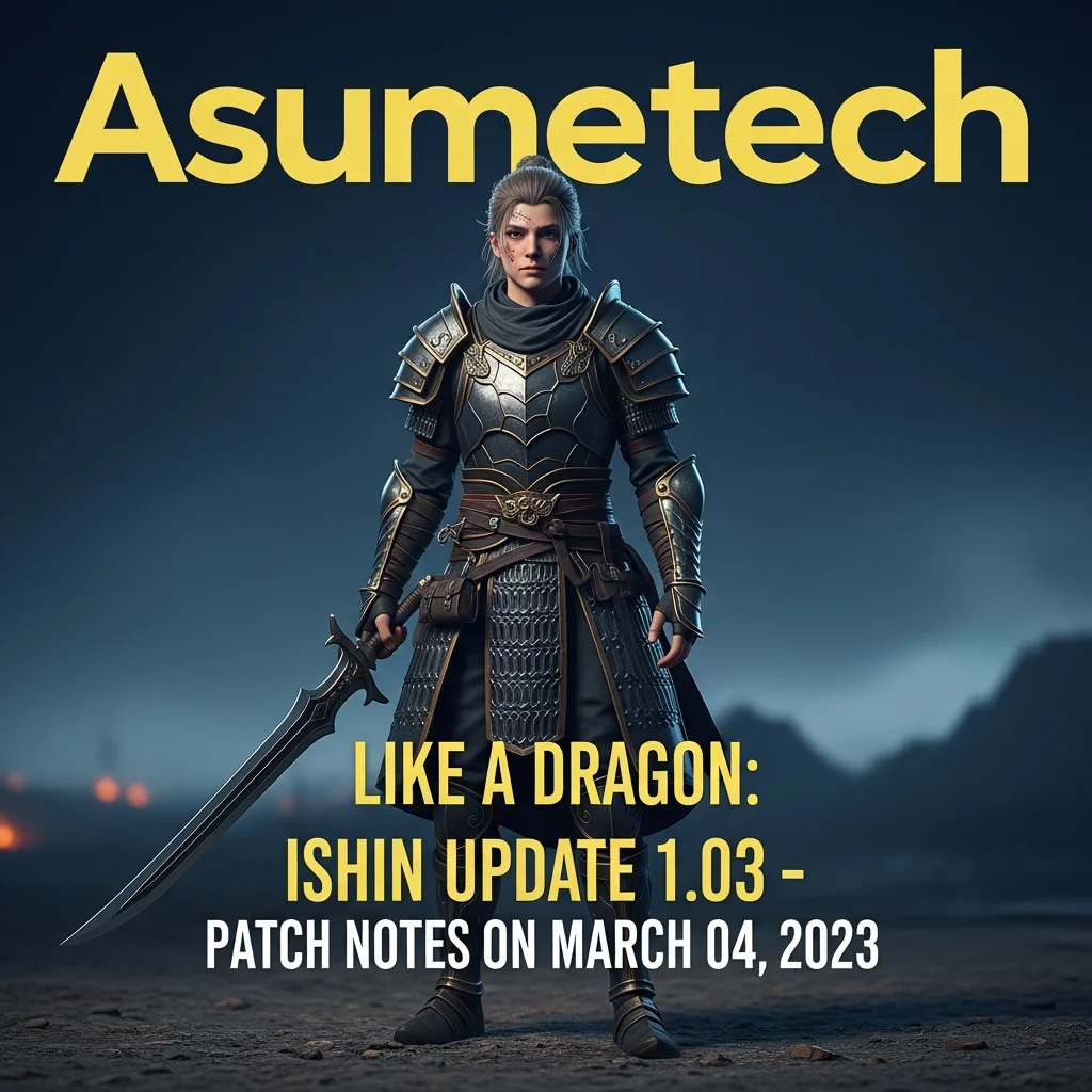 Like a Dragon: Ishin Update 1.03 – Patch Notes on March 04, 2023 Like a Dragon: Ishin Update 1.03 – Patch Notes on March 04, 2023