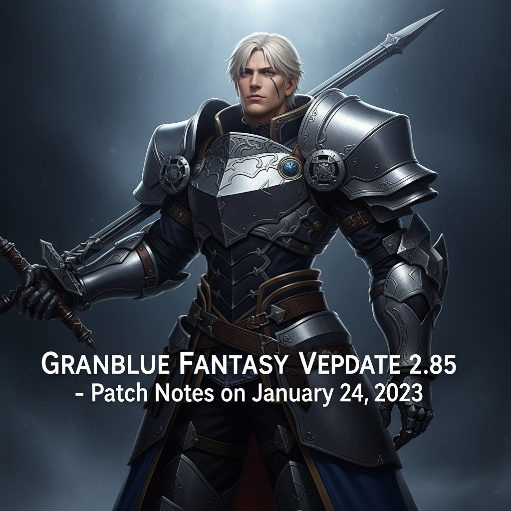 Granblue Fantasy Versus Update 2.85 – Patch Notes on January 24, 2023 Granblue Fantasy Versus Update 2.85 – Patch Notes on January 24, 2023