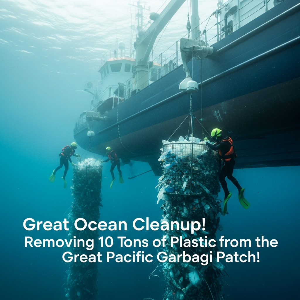 Great Ocean Cleanup! Removing 10 Tons of Plastic from the Great Pacific Garbage Patch! Great Ocean Cleanup! Removing 10 Tons of Plastic from the Great Pacific Garbage Patch!