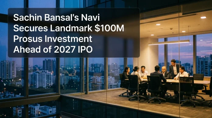 Sachin Bansal's Navi Secures $100M Prosus Investment