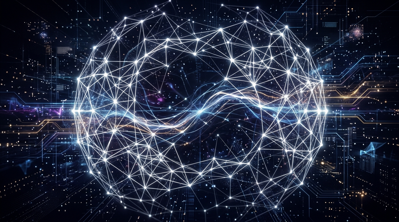 Conceptual visualization of digital security and alignment protocols.