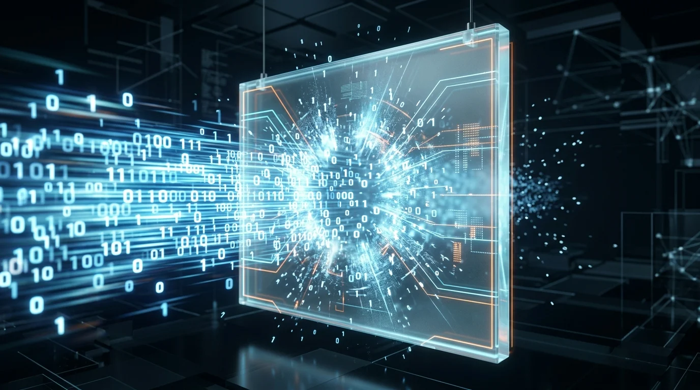 Anthropic and OpenAI Introduce Training Pauses Amid New Safety Concerns 1 Conceptual art of data flow being stopped by a transparent wall.