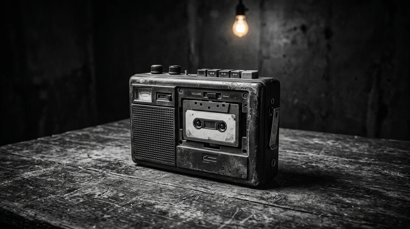 Mike P. Nelson to Direct New Saw Film as Blumhouse Joins Franchise 1 Analog tape recorder on a table in a dark room