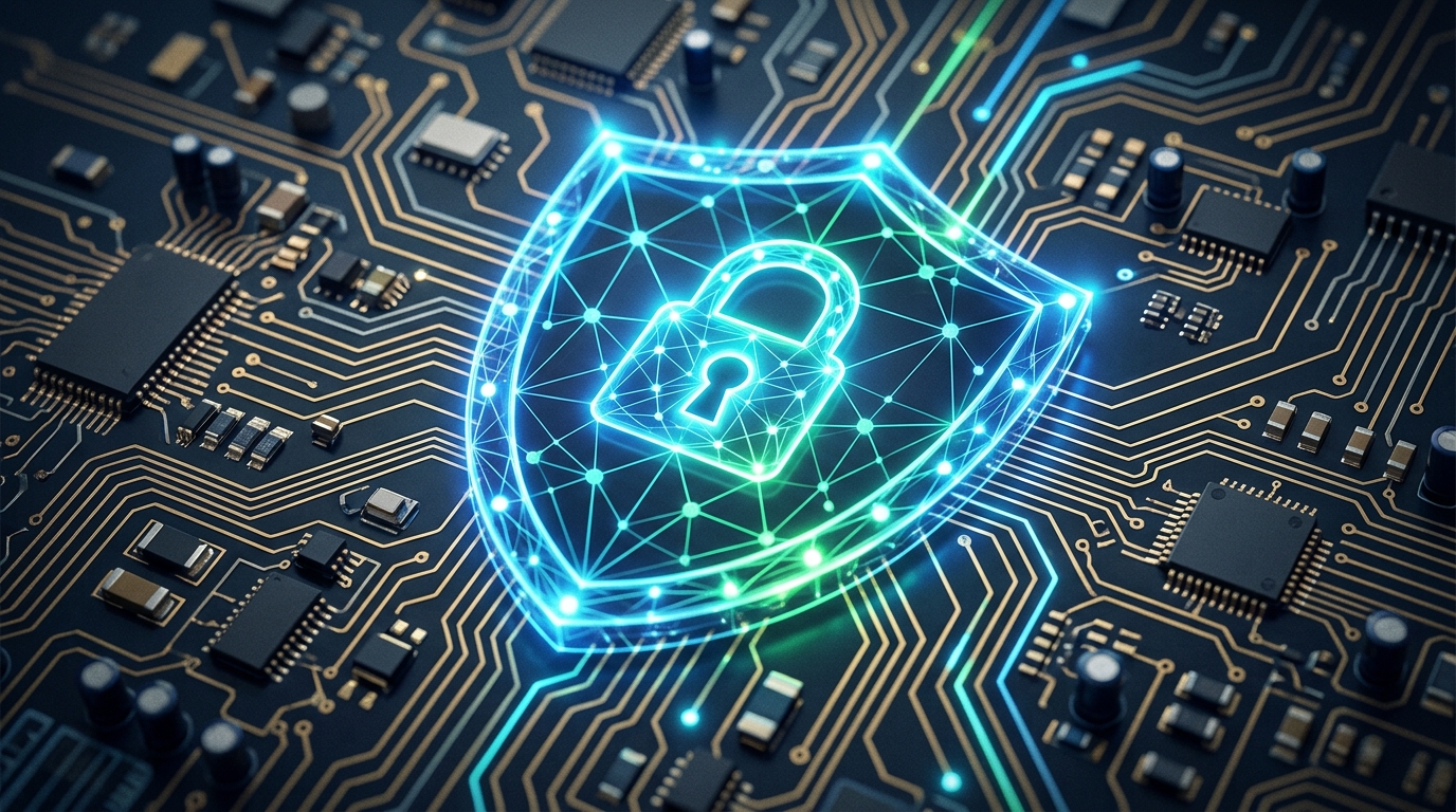Conceptual digital shield representing a critical security update.