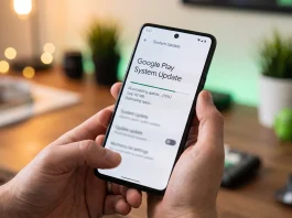 Android smartphone showing a system update screen.