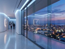 Conceptual image of a modern medical facility interior in Athens