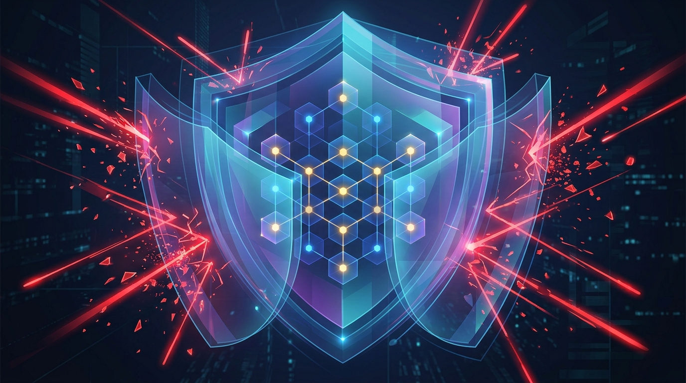 Conceptual art showing multi-layered digital security and resilient backups.