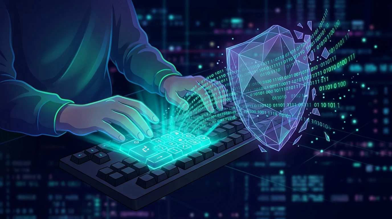 Malicious Custom GPTs Use Google Ads to Distribute Remote Access Trojans 1 Conceptual visualization of a user-initiated command bypassing a security shield.