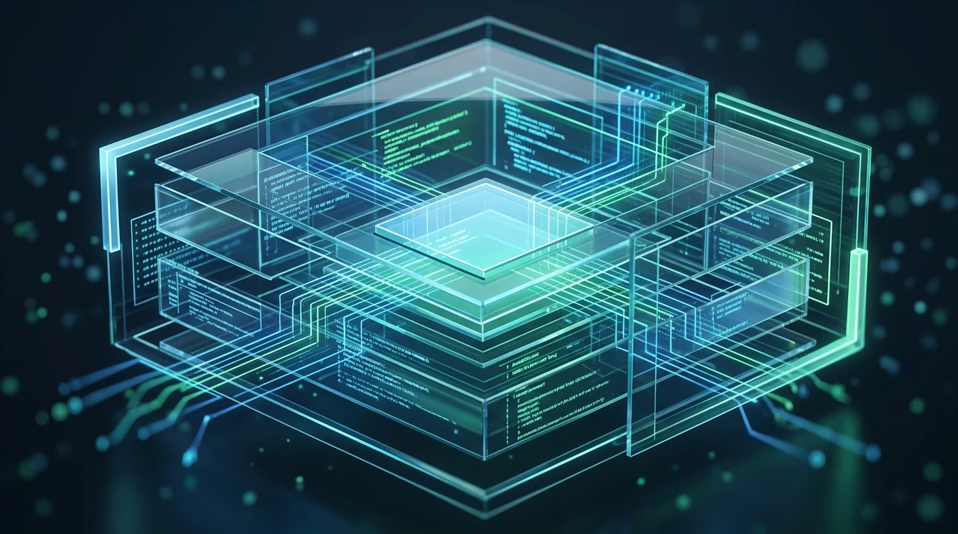 Microsoft Redesigns Copilot App With Office Integration and Autopilot Agents 1 Conceptual art of a digital sandboxed coding environment.