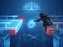Conceptual representation of a digital session token being intercepted during a security transition.