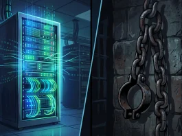 A conceptual digital illustration representing the dual-track investigation into cybercrime and physical violence.