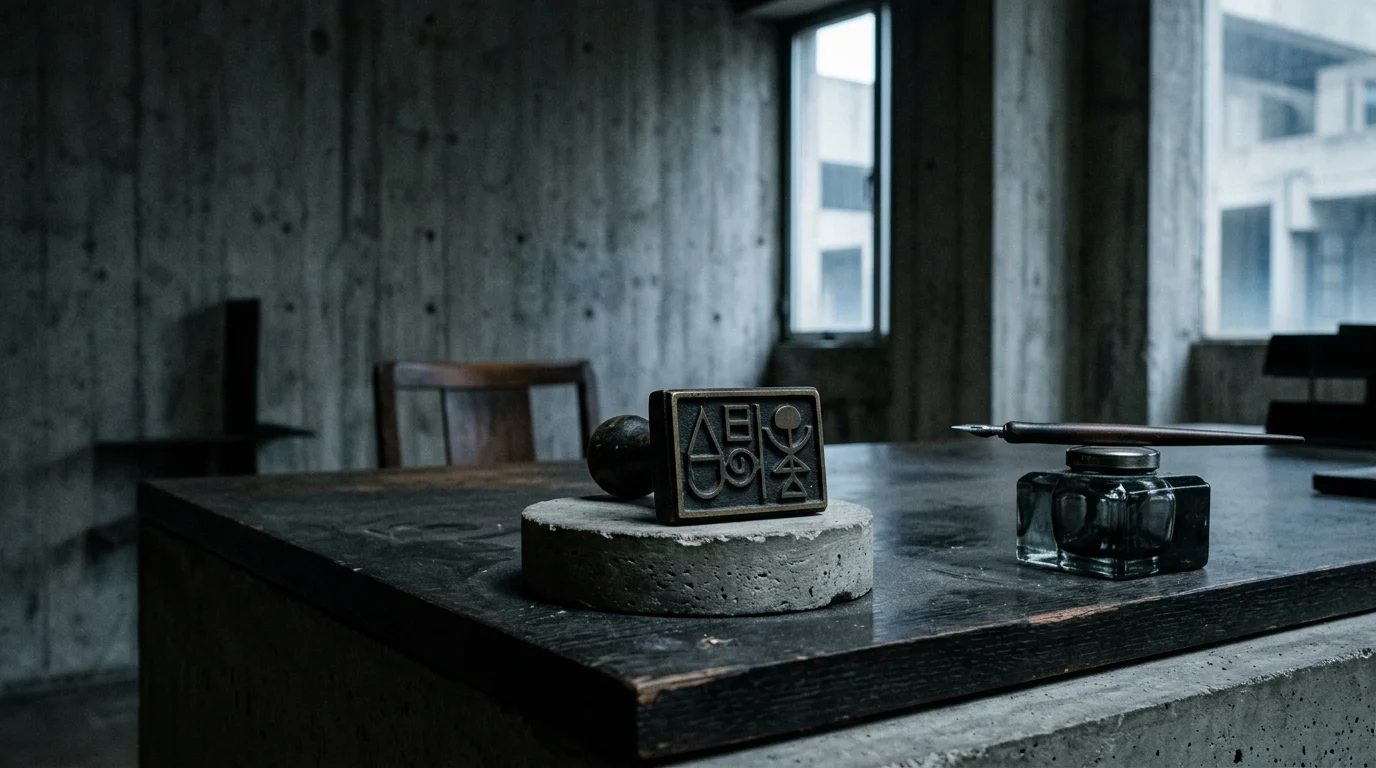 A desk representing the bureaucratic power of