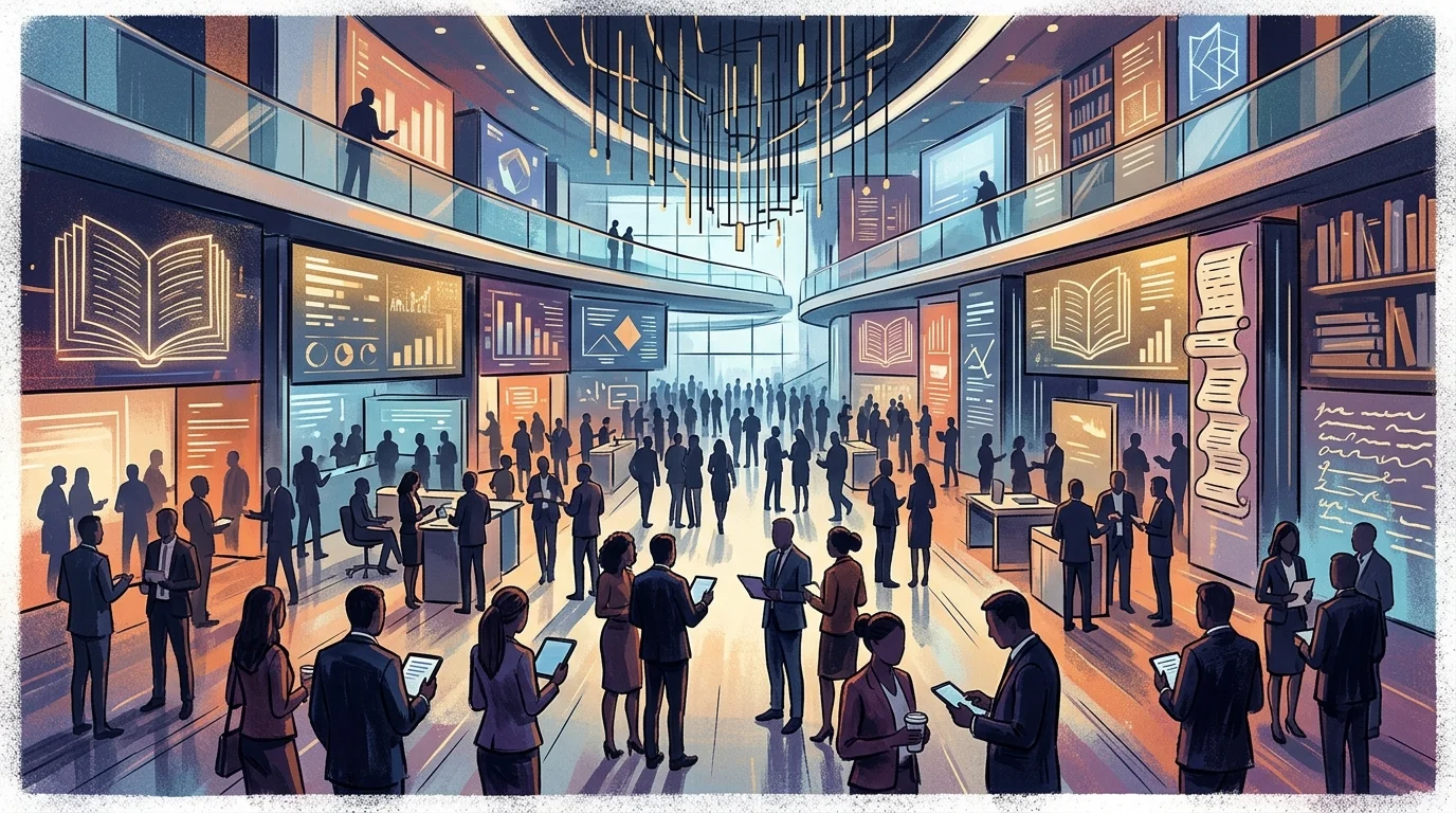 Abstract representation of a media conference environment