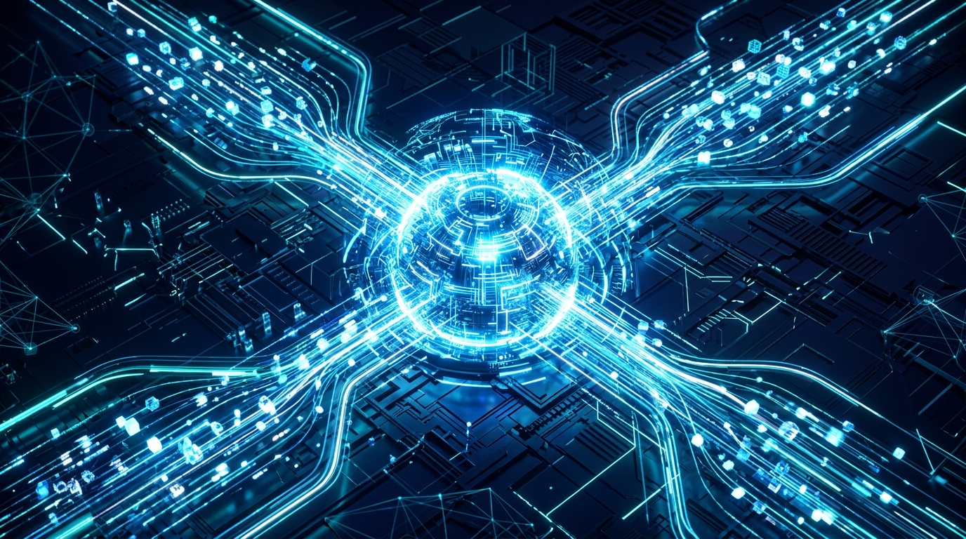 Abstract digital reasoning and data processing core.