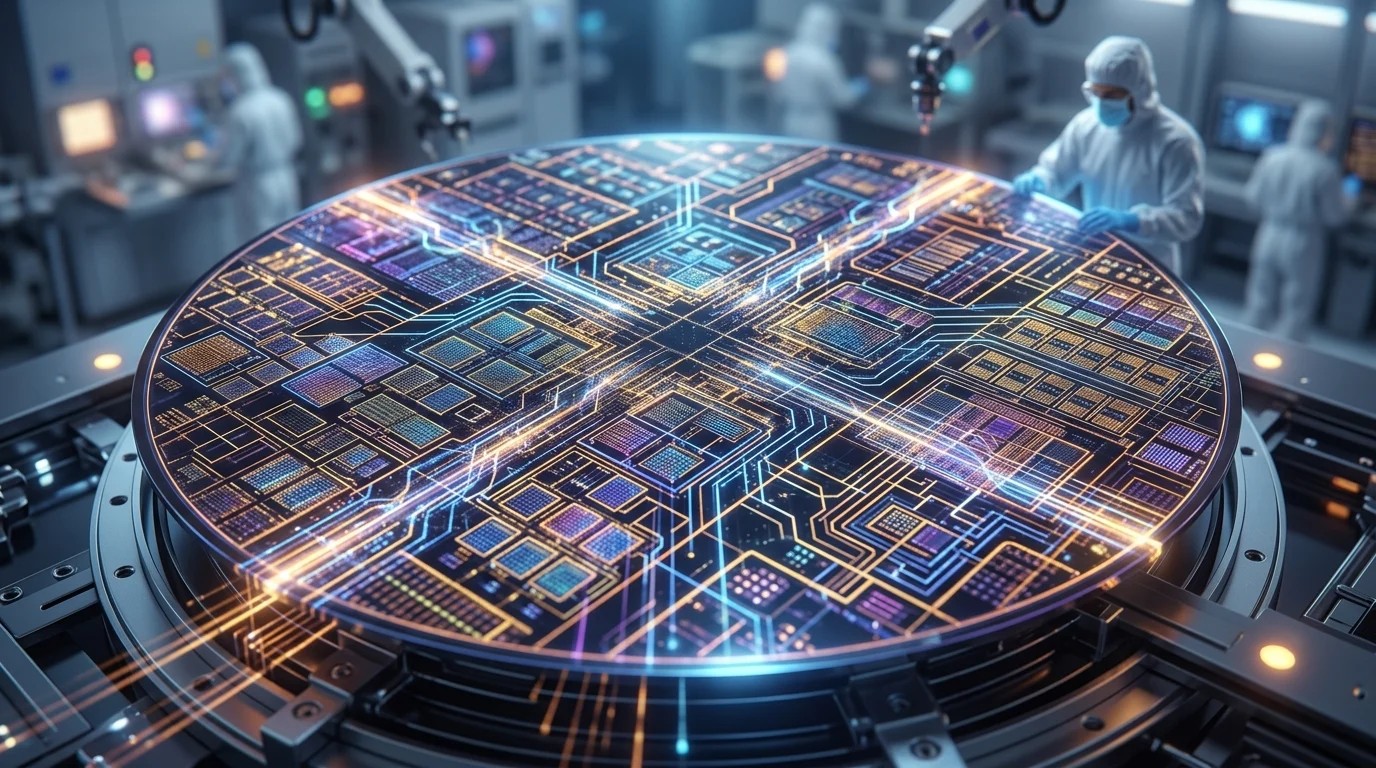Abstract 2nm semiconductor wafer circuitry.