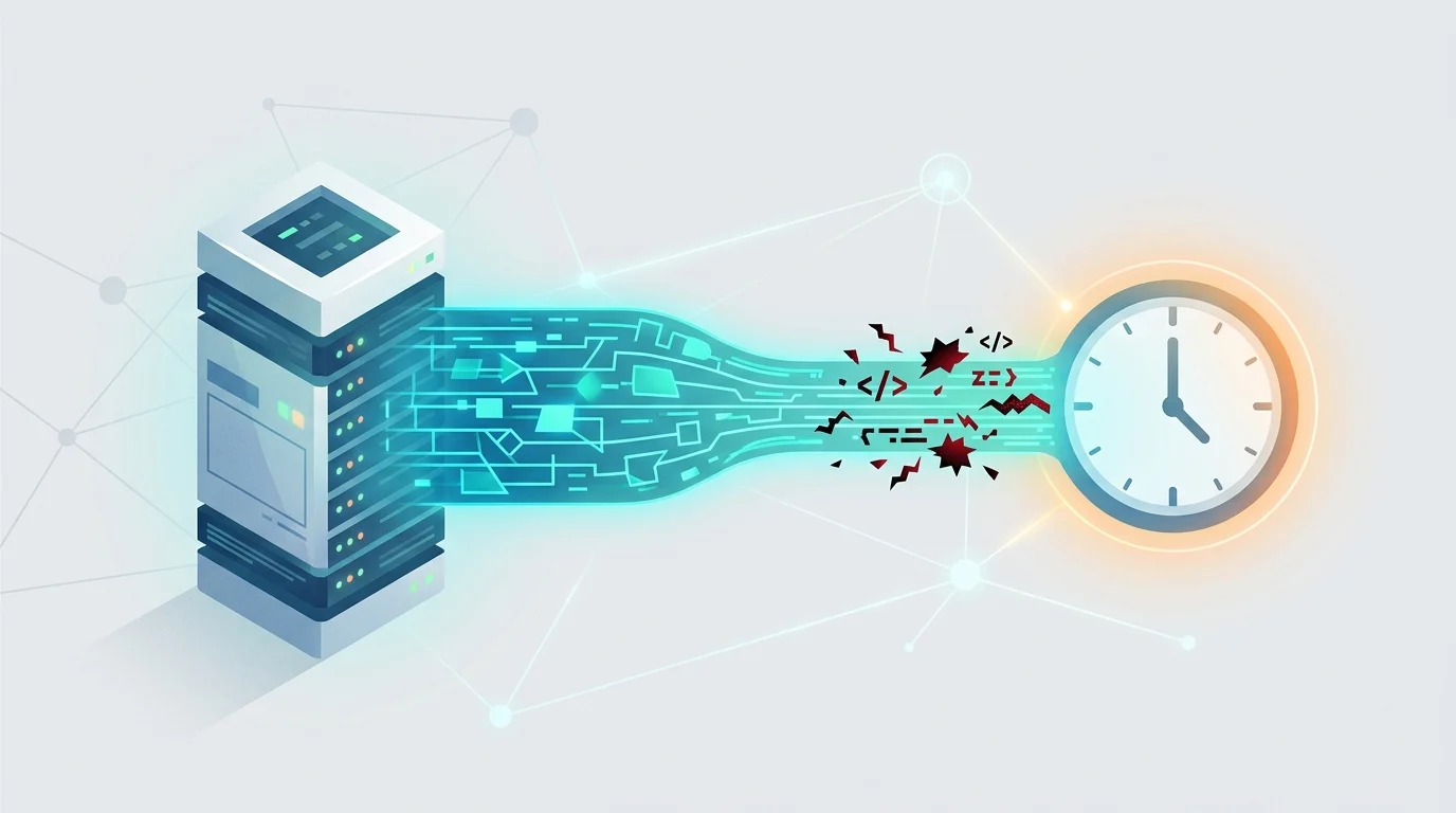 Conceptual diagram of network traffic masked as NTP time synchronization.