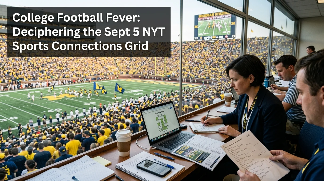 NYT Connections Sports Edition Hints: Sept 5 #712 Answers