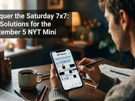 NYT Mini Crossword Answers Today: Saturday, September 5