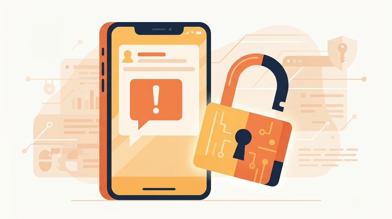 New Phishing Tactics Exploit Corporate Shift to Passwordless Microsoft 365 Security 1 Conceptual graphic of an SMS phishing lure and a bypassed padlock.