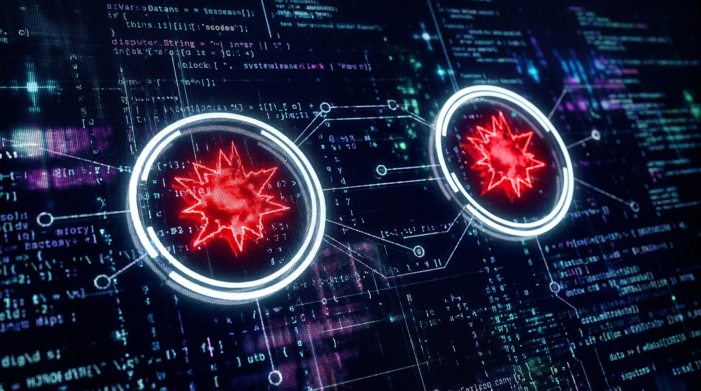 Microsoft Patches 974 Vulnerabilities in Windows 10 KB5122878 Update 1 Abstract digital code with two vulnerabilities being secured by protective patches.