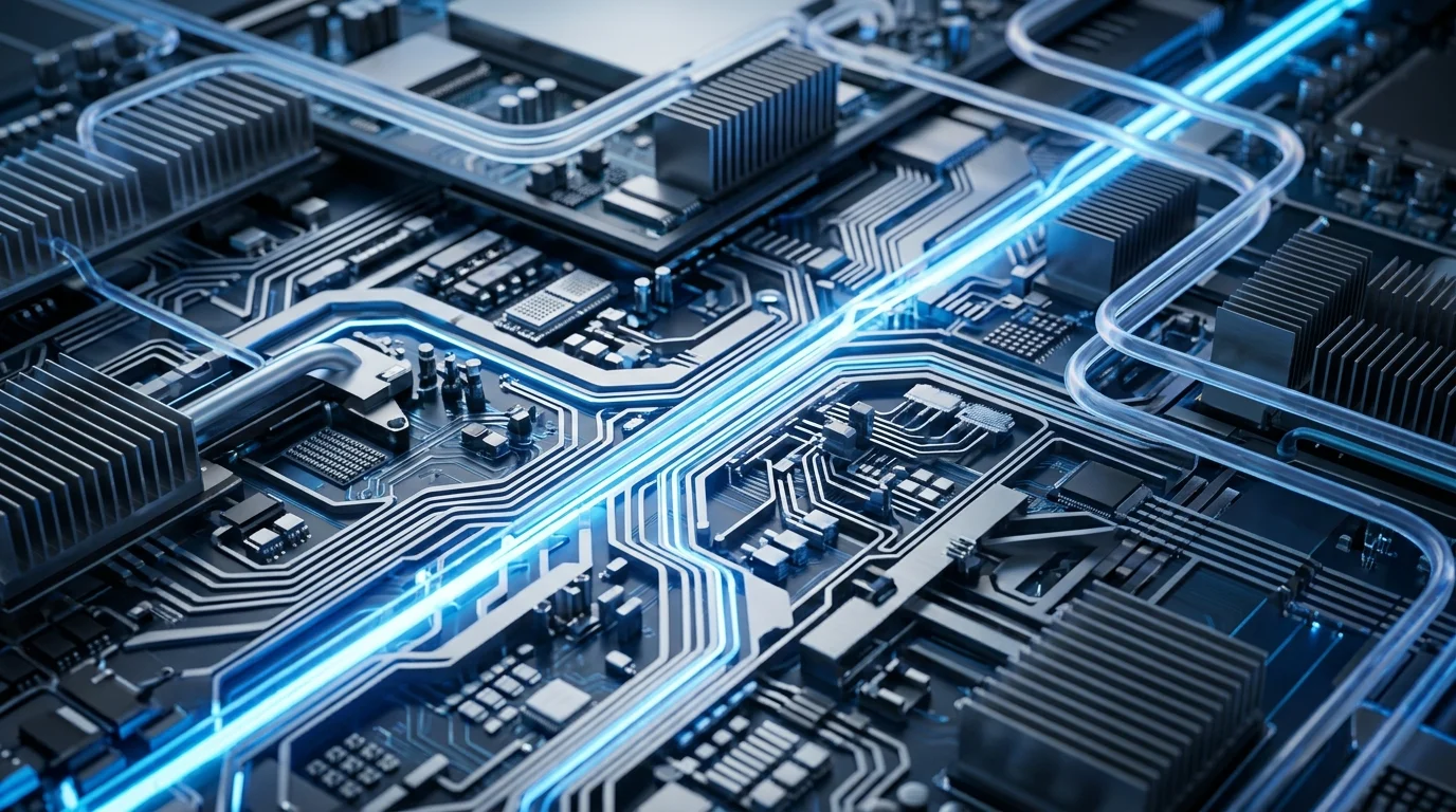 OpenAI Targets $1.25 Trillion Valuation in Funding Bridge to 2027 IPO 1 Abstract high-tech infrastructure with glowing energy pulses.