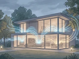 Conceptual art representing ent intelligence and background AI monitoring.