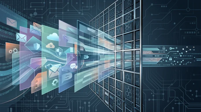 digital-data-privacy-concept Abstract digital grid representing data processing and privacy layers.