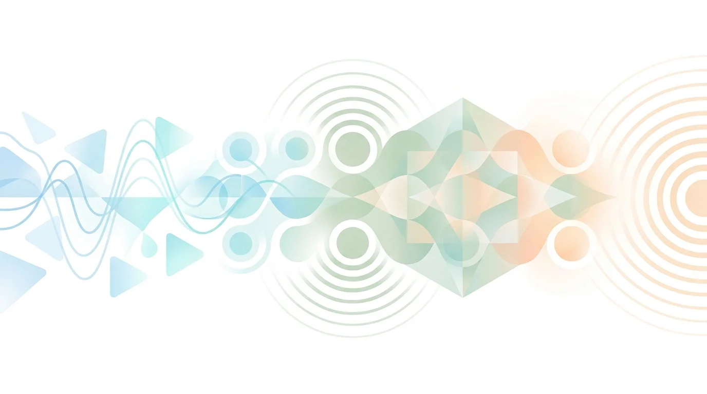 Abstract graphic representing digital mindfulness and audio soundscapes.