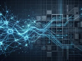 Conceptual digital art showing the intersection of neural networks and structured business growth.
