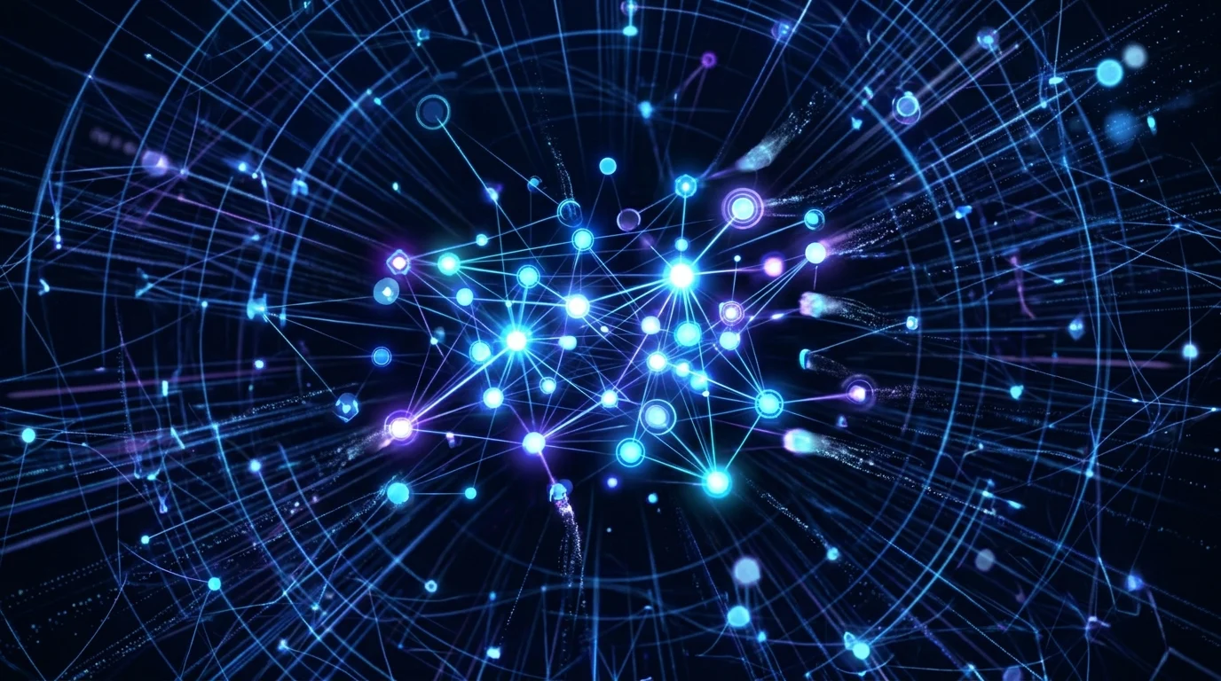 Abstract visualization of ephemeral digital nodes and data sessions.