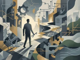 Conceptual editorial illustration