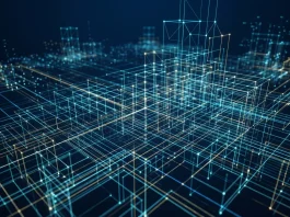 A conceptual digital blueprint representing structured design rules and infrastructure.