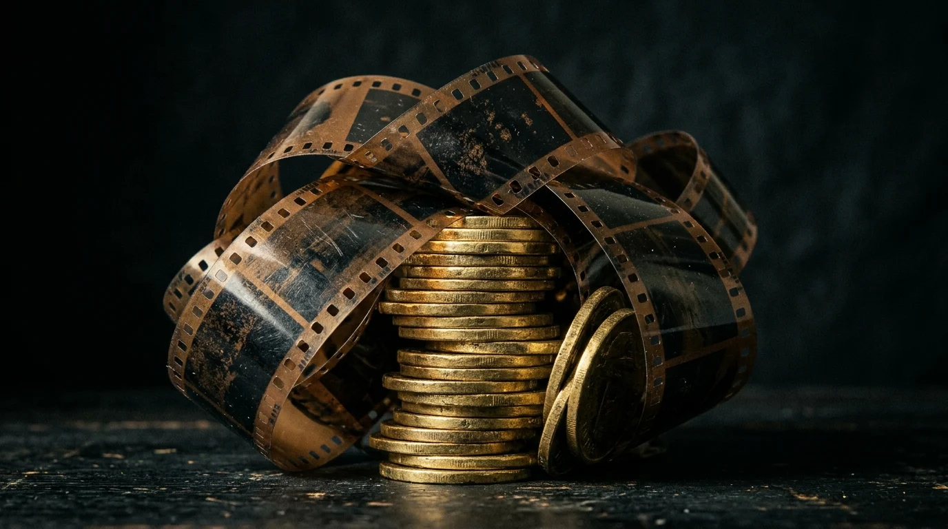 Warner Bros. Pulls Tom Cruise’s ‘Digger’ From 2,500+ Theaters 1 Film strips and coins representing movie budget and losses.