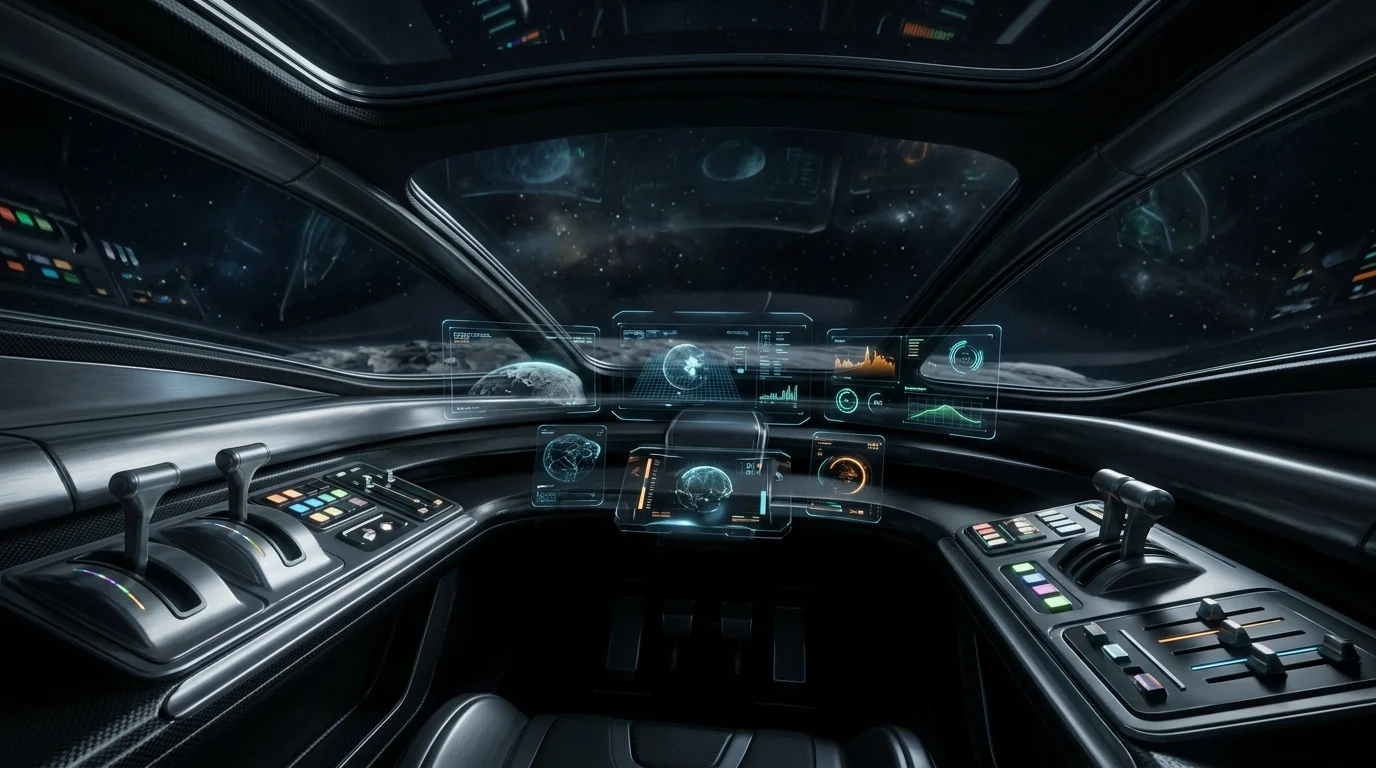 Titanfall 2 VR Mod Features Motion Controls and Physical Titan Cockpits 1 Conceptual first-person view of a futuristic robot cockpit.