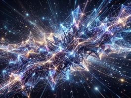 Conceptual abstract digital architecture representing high-capacity AI processing.