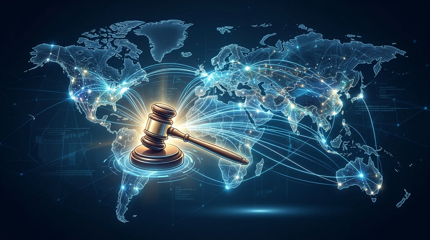 Hive Ransomware Affiliate Sentenced as $11 Million Reward Remains for Developer 1 Conceptual illustration of international law enforcement cooperation and legal judgment.